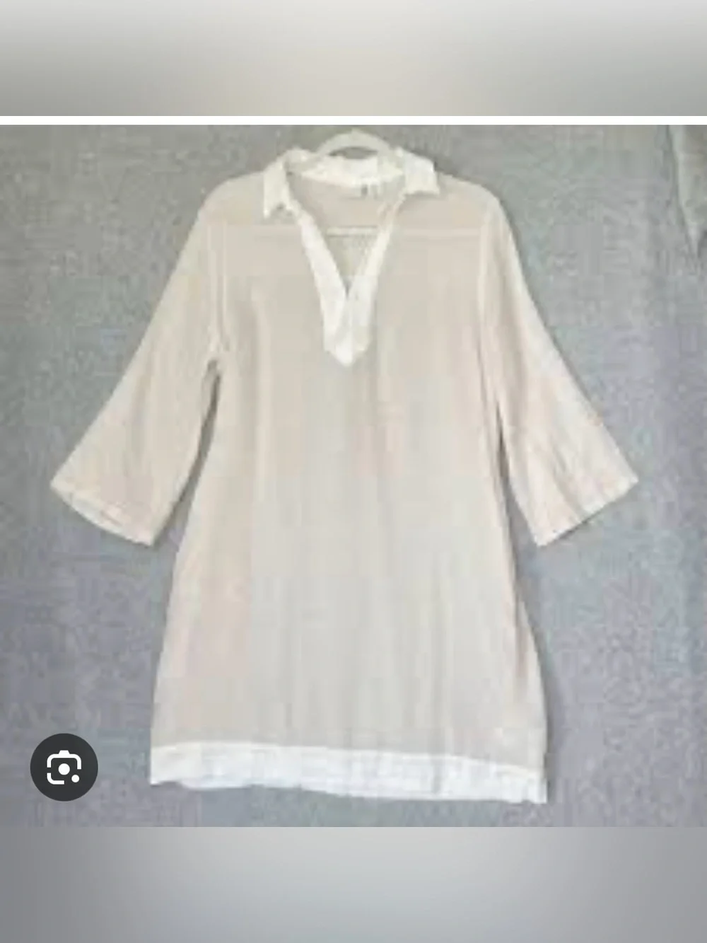 Rachel Zoe Cream Color Linen tunic Dress